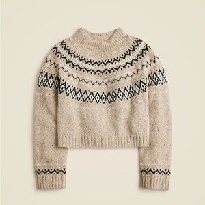J. Crew Fair Isle Mockneck Sweater
